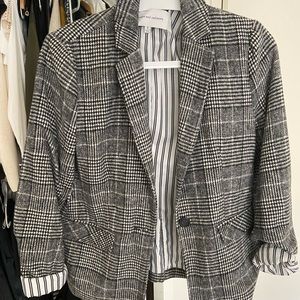 Cupcake Cashmere plaid blazer